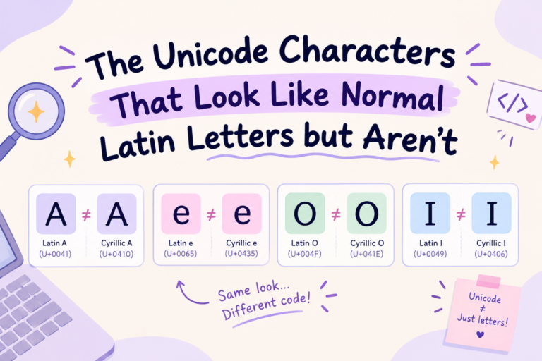 Unicode Characters That Look Like Latin Letters (But Aren't)